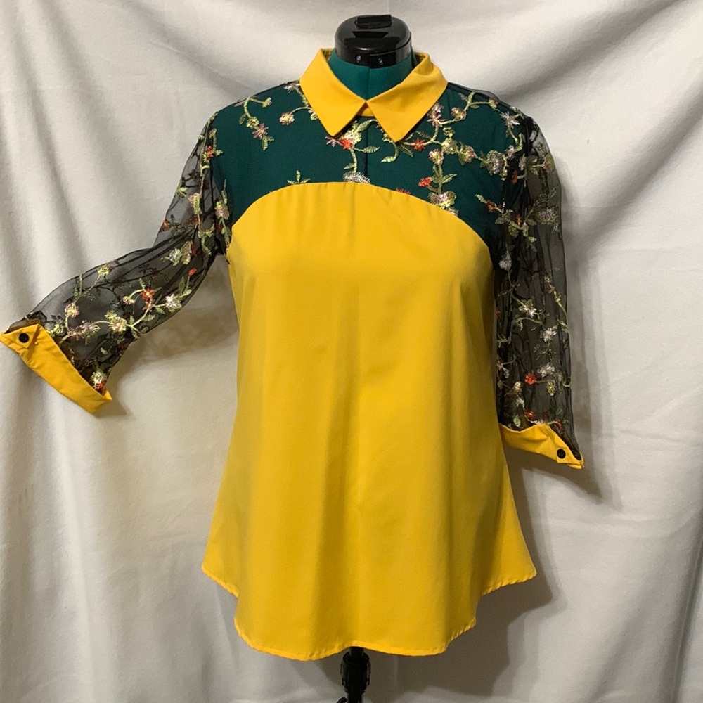 No brand found - yellow blouse